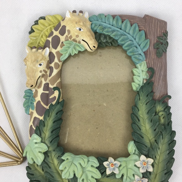 Tropical Safari Giraffe & Palm Fronds Picture Frame - Picture 1 of 7